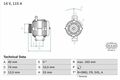 BOSCH Lichtmaschine 14V 115A für FORD Mondeo III