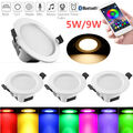 4x WIFI Bluetooth 5W 9W 15W LED Einbauleuchte Smart RGB WW CW Deckenspot Dimmbar