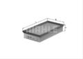 1x Original MAHLE LX 438 Luftfilter