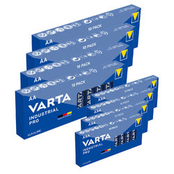 Varta Industrial Pro AAA AA Mignon Micro Batterie 1,5V LR03 LR06 1-100 Stück