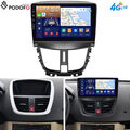 4+64GB Android 13 9" Autoradio Carplay Für Peugeot 207 2006-2015 GPS Navi 4G LTE