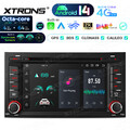 7" Android 14 Autoradio 2 Din DVD GPS Navi DSP Gyroscope WiFi für Seat Leon 5F1