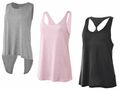 Crivit Damen Yoga Top Sport Wellnes Shirt Ärmells TENCEL® XS S M L Sportiv