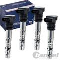 4x BERU ZÜNDSPULE für AUDI A3 A4 (B5 B) A6 (C5) TT (8N) VW GOLF 4 PASSAT (3B)