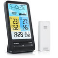 Bearware EL Wetterstation Farbdisplay Thermo- und Hygrometer Alarm DCF DST