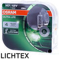 H7 OSRAM UltraLife - 3x längere Lebensdauer - Scheinwerfer Lampe DUO-Box NEW