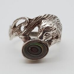 Panther 925 Silber Ring - Feline  - (230)