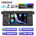 Carplay Android 13 2+64G Autoradio GPS NAV Wifi RDS Für BMW 3er E46 M3 Rover 75