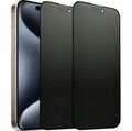 2x Panzerfolie Blickschutz Glas für iPhone 16 15 14 13 12 11 Pro Max Mini XR