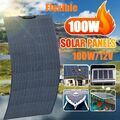 100W Flexibel Solarmodul Solarpanel 100 Watt 12V Mono Für Wohnmobil Auto Camping