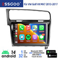 1+32G Android 14 10" Apple Carplay Autoradio Für VW Golf 7 VII GPS NAVI RDS WIFI
