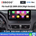 Android 13 8 Kern 128G Wireless Carplay GPS DAB+ NAVI Autoradio für Audi Q5 High