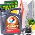 MANN INSPEKTIONSPAKET+1x5L TOTAL 5W-40 ÖL passend für RENAULT TWINGO 3 SMART 453