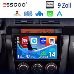 Für Mazda 3 2003-2009 BK 9" Android 14 Autoradio GPS Navi BT WIFI 1+32GB Carplay