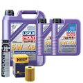 Motoröl 5W40 LIQUI MOLY Leichtlauf High Tech 7L+HENGST Ölfilter +Cera Tec