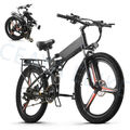 Elektrofahrrad 26 Zoll E-Bike 48V 12.8AH E Mountainbike 25km/h Klapprad EBIKE