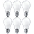 6 x Philips LED A60 Birne 7W = 60W E27 opal matt 806lm warmweiß 2700K DIMMBAR