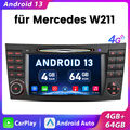 4+64GB 8Kern Für Mercedes-Benz CLS/E-Klasse W211 Android 13.0 Autoradio NAVI DVD