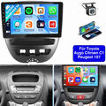 Android 13 Autoradio GPS RDS 1+32G Für Peugeot 107 Toyota Aygo Citroen C1 Kamera