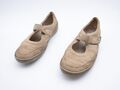 waldläufer Damen Ballerina Slipper Klettslipper beige Gr 42 EU Art 20361-55