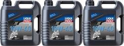 Liqui Moly 3046 Motorbike 4T 10W-40 Basic Street Motorrad Motoröl 3x4l= 12 Liter