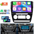 8-Kern 6+128G Android13 GPS NAVI Autoradio BT CarPlay Für koda Octavia 2008-2013