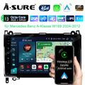 4+64GB Android 13 Autoradio 4G LTE GPS NAVI Für Mercedes Benz Sprinter W169 W245