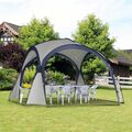 Outsunny Campingzelt Gartenzelt Partyzelt Festzelt Glasfaser UV-Schutz