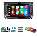 Autoradio Android 13 GPS Navi 2 DIN für VW GOLF 5 6 Plus Passat Touran Polo EOS