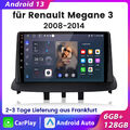 Für Renault Megane III 2008-14 GPS Navi Autoradio WIFI 6+128GB Android13 Carplay