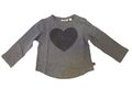 MEXX Mädchen Langarmshirt Herz robot melange Gr. 74 80 86 92 