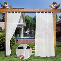 Outdoor Vorhang Wasserdicht Sonnenschutz Vorhänge Terrasse Thermo Gardinen Weiß