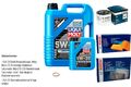 BOSCH Inspektionspaket 6 L Liqui Moly Longtime High Tech 5W-30 für Volvo 940