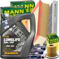 MANN INSPEKTIONSPAKET+5L MANNOL 5W30 MOTORÖL passend für VW POLO 6R SKODA FABIA