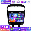 Car Play Android 14 GPS Autoradio QLED Für Dodge Journey Fiat Freemont 2011-2019