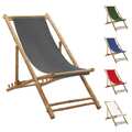 Liegestuhl Gartenliege Sonnenliege Strandliege Deckchair Viele Farben NEU DE