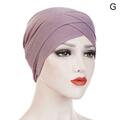 Damen muslimischer Turban Krebs Chemokappe Hijab Haar Kopftuch Bandana Schal Mütze Z1C7