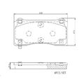 1x ORIGINAL® Brembo P 09 028E Bremsbelagsatz, Scheibenbremse Vorne, inkl.