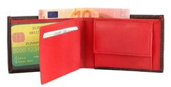 Mini Kleine Geldbörse Leder Format 10x7 cm Portemonnaie Damen Herren Geldbeutel