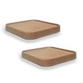 anaan Raft Wandregal viereckig Schweberegal Holz Kleine Regale Design 2er Set