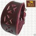 WOZA Premium Windhundhalsband Vollleder Greyhound Rindnappa Sattlernaht C742