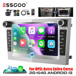 Carplay DAB+ Autoradio Android 13 2+64G GPS NAVI Kamera Für Opel Astra H Corsa C