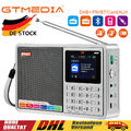 GTMEDIA D2 DAB Radio/DAB+ mit Bluetooth FM-Digitalradio Tragbarer Farbdisplay 