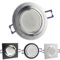 6x LED Einbaustrahler Set GU10 230V 1-9 Watt rund eckig Einbauspot 70-75mm