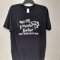 FUN Angeln T-Shirt mit "World Class Master BAITER" auf der Vorderseite Herren Large PtP21"