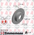 2x ZIMMERMANN Bremsscheibe COAT Z 100.1232.20 für PASSAT AUDI B5 A4 VW Variant