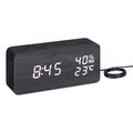 LED Digitalwecker Temperatur Hygrometer Datum 3 Alarmzeiten Wecker Uhr digital