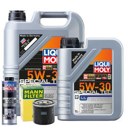 Motoröl 5W30 LIQUI MOLY Leichtlauf Special Tec Ll 6L +MANN Ölfilter +Spülung