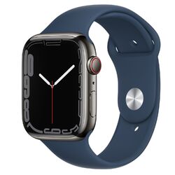 Apple Watch Series 7 45mm Cellular Edelstahlgehäuse graphit Gut - RefurbishedArtikel unterliegt Differenzbesteuerung nach §25a UstG