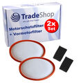 2x Filterset Vormotorfilter Motorschutzfilter für Dirt Devil 2288002, Centec 2